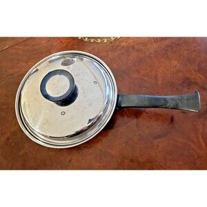 HOMEMAKERS GUILD Skillet 9" + Lid 5-Ply Multi-core Stainless USA Steel VINTAGE